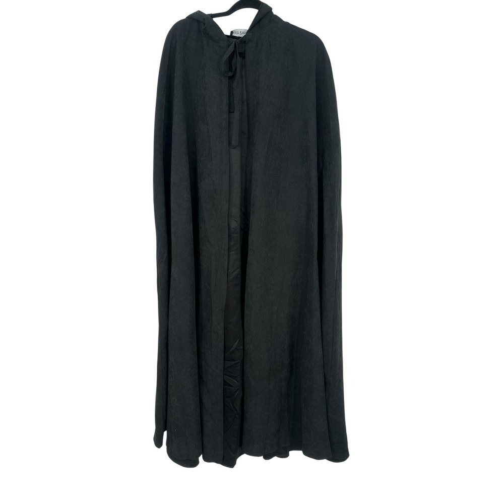 Scarlet Darkness Hooded Cape Cloak Women OS Black Gothic Victorian Vampy Goth